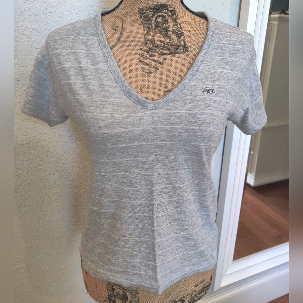 Lacoste Relaxed Vee Neck Tee